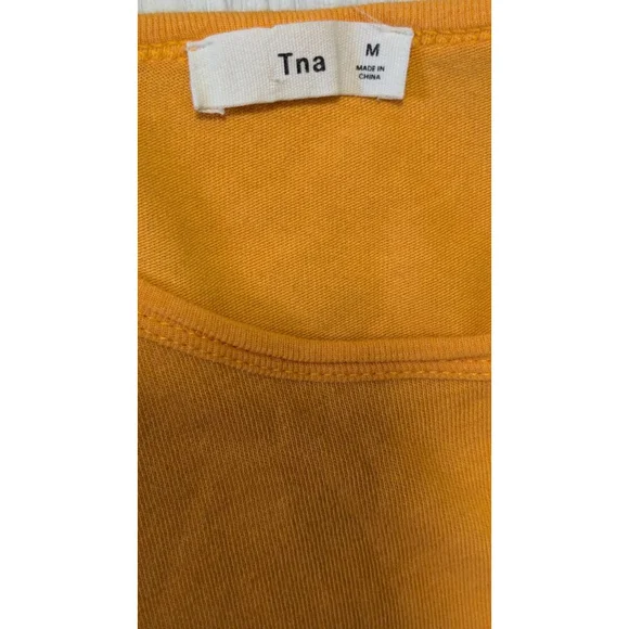 Tna Orange Short Sleeve Mini Dress M - Picture 6 of 8